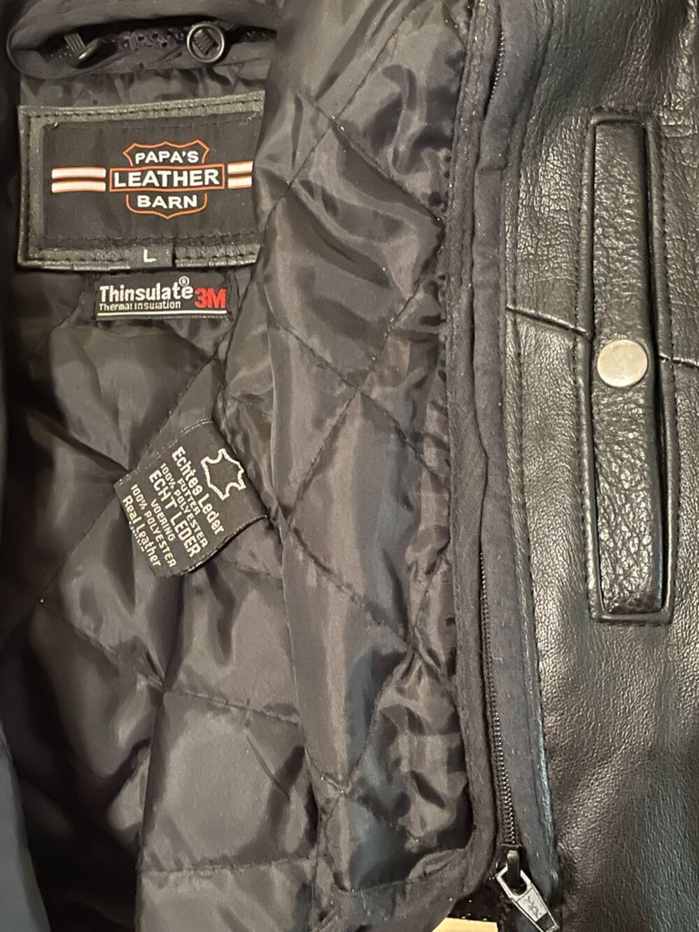 Women's Leather Riding Jacket - Picture 6 of 6